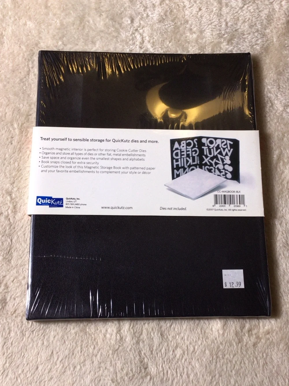 Black Magnetic Storage Book